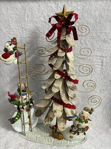 TARJETERO INTERIOR HOGAR ÁRBOL NAVIDAD METAL 16" ALTO 10" ANCHO - Imagen 1 de 12