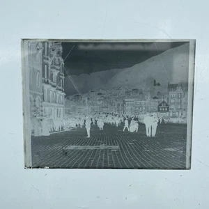 Antigua placa de vidrio imperial de 1900 fotografía Bergen Noruega A - Imagen 1 de 4