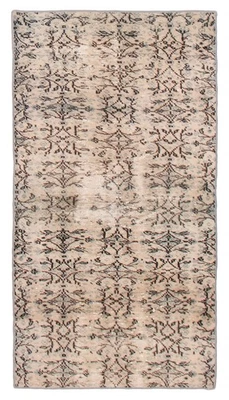 Traditional Vintage Hand-Knotted Area Rug 3'5" x 6'5" Oriental Wool Carpet - Image 1 of 4
