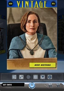 Topps Star Wars Card Trader 2025 Vintage S3 Blue Rare - Mon Mothma - Picture 1 of 1