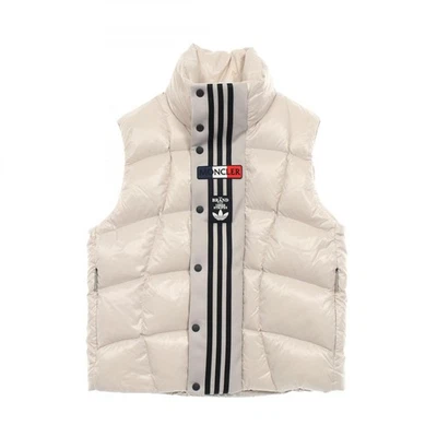 MONCLER GENIUS × Adidas Originals BOZON Down Vest Nylon Beige #0 Used Women - Image 1 of 4