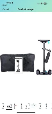 Estabilizador de mano de fibra de carbono Neewer cámara estable Foto 1 de 3