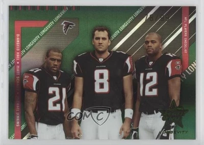 2004 Leaf Rookies & Stars Longevity Emerald /99 DeAngelo Hall Matt Schaub #95 RC - Image 1 of 2