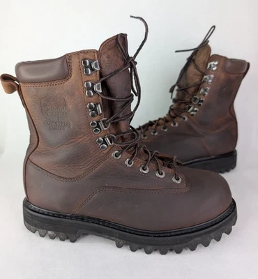 Cabela's 9" Outfitter Series Goretex Brown Leather Boots Thinsulate Women's 9M. - Image 1 of 4