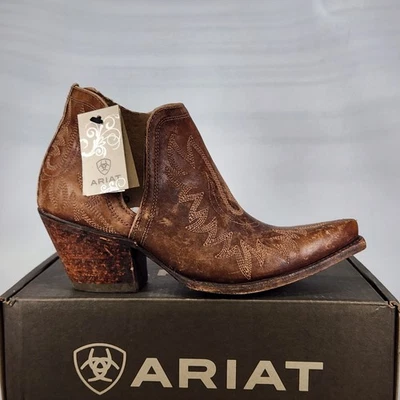 Size 9.5 - Ariat Dixon - Naturally Distressed Brown Leather - Womens - 10031487 - Image 1 of 4