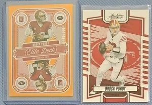 2025 Donruss Elite Brock Purdy Elite Deck Orange /199 - Bild 1 von 2