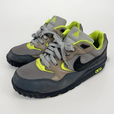 Nike ACG Air Wildwood Utility Sneakers GRAY/BLACK/VOLT-GREEN Men’s Size 10.5 - Image 1 of 4