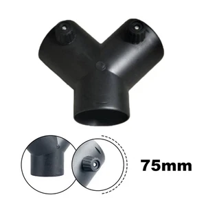 75mm Y Shaped Dryer Hose Connector with Double Valves for Ventilation System - Picture 1 of 7