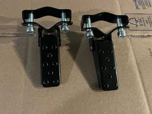 🍀NEW 86-90 GT HARO “FREESTYLE”BLACK FORK STANDERS PEGS OLD SCHOOL BMX REDLINE - Picture 1 of 2