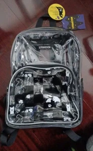 LSSAGOON Girl Boy Women Clear Transparent Backpack Stadium School No Small Purse - Picture 1 of 4