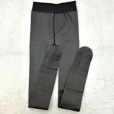 2 Premium Fleece Lined Warm Winter Tights 220g Thick Women +Size Black - Image 1 of 4