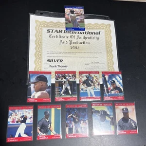 🔥1992 STAR CO. SILVER FRANK THOMAS SET ONLY 200 SETS W/Promo/Cert💥EBAY POP 1 - Picture 1 of 24