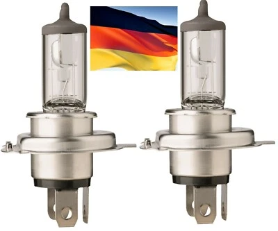 Flosser Rally 9003 HB2 H4 100/55W 525543 Two Bulbs Head Light Dual Beam Hi Watt - Image 1 of 4