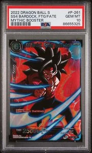 2022 DRAGON BALL SUPER MYTHIC BOOSTER SS4 BARDOCK, FTG/FATE #P-261 - PSA 10 - Picture 1 of 2