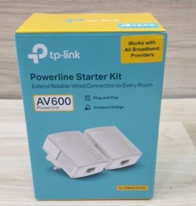 TP-LINK AV600 Nano Powerline Adapter Starter Kit - TL-PA4010KIT Opened Not Used.