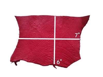 Marrón Rojo Naranja Negro GENUINO piel de avestruz restos de cuero Foto 1 de 4