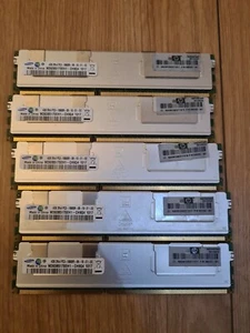 Samsung M393B5170EH1-CH9Q1 500203-061 8GB 2x4GB PC3-10600 DDR3 ECC CL9 240P RAM - Picture 1 of 2