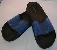 Speedo Flip Flops Blue Black Speedo Sport Sandals Sz 9 Slip On Slides
