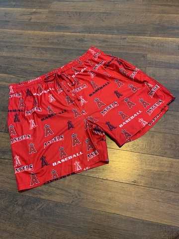 MLB LOS ANGELES ANGELS men's sleepwear shorts, red, LARGE, New w/tags Cover