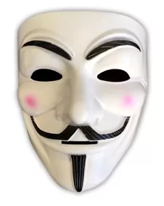 Maschera Di Guy Fawkes | V Per Vendetta | Anonymous | Cosplay | Halloween - Foto 1 di 1
