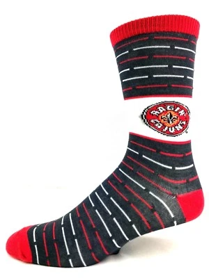 Calcetines finos Louisiana Lafayette Ragin' Cajun gris rojo  Foto 1 de 3