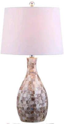JONATHAN Y JYL1054A Verna 26.5" Seashell LED Lámpara de Mesa Costera Contemporánea... Foto 1 de 4