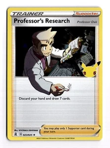 Professors Research 023/025 Holo Foil Celebrations Pokemon TCG Card NM - Picture 1 of 2
