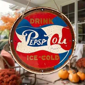 pepsi cola SODA POP COLA Rustic Metal Sign RETRO Garage Man Cave DINER 1950S - Picture 1 of 2