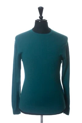 Prada Sea Pine Green Lightweight Wool Crew Neck Sweater 28728 Foto 1 de 3