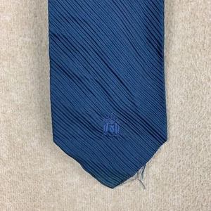 Vintage Krawatte 70er Jahre Robert Grasselle blau Polyester breite Krawatte Disco - Bild 1 von 16