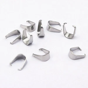 500PCS Forte Pinch Clip Cauzione Ciondolo Acciaio Inox Chiusura Collana Connettore - Foto 1 di 4