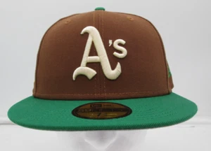 New Era 59FIFTY Oakland A's 30th Season Patch Fitted Hat 7 3/4 - Picture 1 of 7