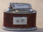 Rare Vintage Ronson Senator Shell BP Desk CIGARETTE Lighter Leather Case c1950s