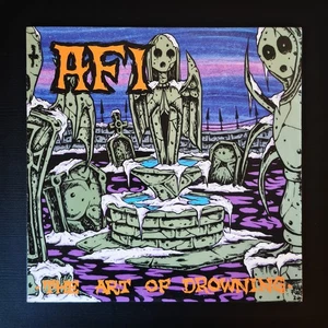 AFI - THE ART OF DROWNING Limited Edition PALE GREN MARBLE Vinyl LP 2000 US Punk - Picture 1 of 6