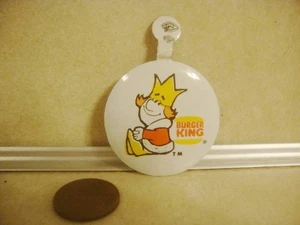 Vintage Tin Fold Over Advertising Button Early Version BURGER KING Collectible! - Picture 1 of 3