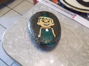 Handpainted Elroy Jetson Rock / Paperweight - Picture 1 of 7