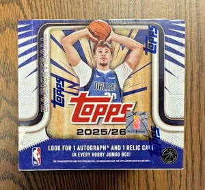 2025-26 Topps Basketball Jumbo Hobby Box! 1 Auto, 1 Relic! New, Sealed, IN HAND! - Picture 1 of 6