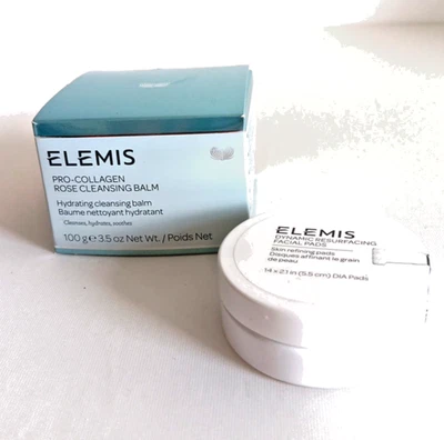 Elemis Pro-Collagen Rose очищающий бальзам 3,5 унц + очищающие кожу подушечки дорожный размер - Изображение 1 из 4