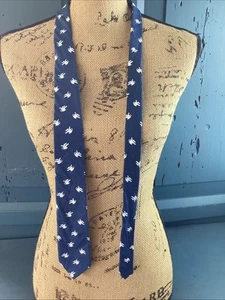 Boys Astronauts In Suits Necktie Youth Tie Navy Cotton - Picture 1 of 7