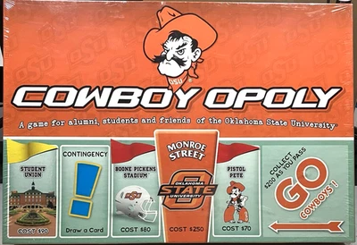 Cowboyopoly Board Game New Sealed Oklahoma State University Football OSU #793 - Image 1 of 3