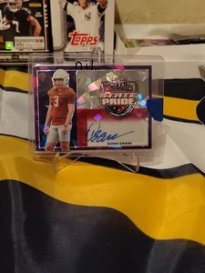 Quinn Ewers Auto /15 Dolphins Draft Pick Purple - Picture 1 of 3