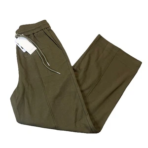COMMENSE NWT Green Cotton Polyester Blend Wide Leg Sweat Pants Sz Medium - Picture 1 of 9