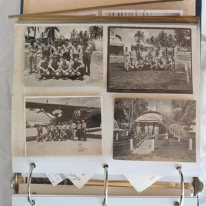 Vintage 1940er -60er Jahre Fotoalbum WWII Militär & Familienfoto (lesen) - Bild 1 von 13