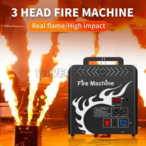 Paidun 3 Köpfe Feuerwerfer Bühne Flammeneffekt Projektor Maschine Hochzeit DJ Show - Bild 1 von 7
