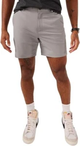 Men's Casual Shorts 6in Inseam Elastic Waist Water Resistant Zipper Pockets - Picture 1 of 15