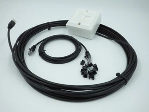 Kit de extensión de red Ethernet externa para exteriores Cat5e. Más kits en tienda eBay - Imagen 1 de 4