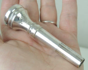 King S1 Trumpet Mouthpiece Silver Plated 1950's Cleaned & Sanitized Hard to Find - Picture 1 of 17