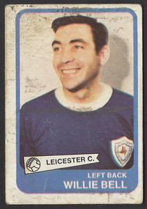 A & B C GUM - FOOTBALLERS (YELLOW, 1-54) - #11 WILLIE BELL, LEICESTER CITY