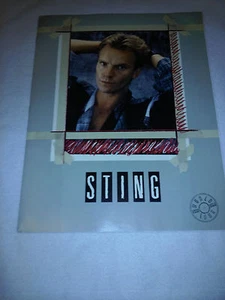 Sting 1985 Tour Book Blue Turtles Tour - Picture 1 of 3