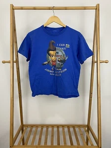VTG Jimmy Neutron Boy Genius I Can Fix That Nickelodeon Promo T-Shirt YOUTH L - Picture 1 of 7
